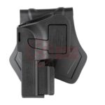Amomax Universal Paddle Holster for Rail Pistols Black