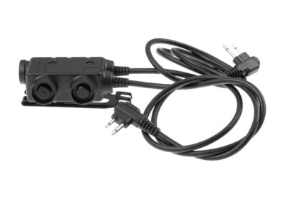 Earmor M56 Dual Comm Tactical PTT for 2x Motorola Two Pin Black - obrazek 3