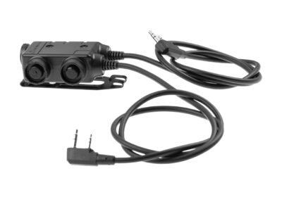 Earmor M56 Dual Comm Tactical PTT for 2x Kenwood Black - obrazek 3
