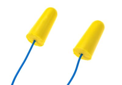 Earmor MaxDefense Cord Ear Plugs NRR33 60 Pairs Box Yellow - obrazek 2