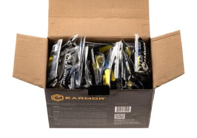 Earmor MaxDefense Cord Ear Plugs NRR33 60 Pairs Box Yellow - obrazek 4
