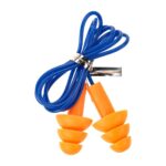 Earmor MaxDefense Silicone Cord Ear Plugs NRR28 100 Pairs Box Orange