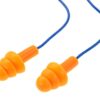 Earmor MaxDefense Silicone Cord Ear Plugs NRR28 100 Pairs Box Orange OD-TM-12734802000 asgbox.pl