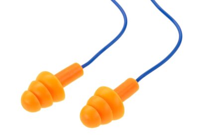 Earmor MaxDefense Silicone Cord Ear Plugs NRR28 100 Pairs Box Orange - obrazek 3