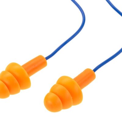 Earmor MaxDefense Silicone Cord Ear Plugs NRR28 100 Pairs Box Orange OD-TM-12734802000 asgbox.pl