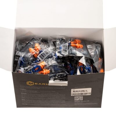 Earmor MaxDefense Silicone Cord Ear Plugs NRR28 100 Pairs Box Orange OD-TM-12734802000 asgbox.pl