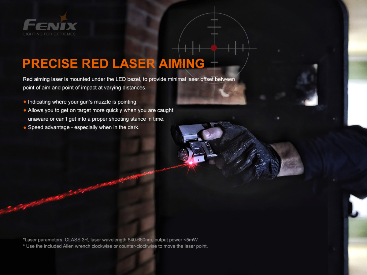 FENIX GL22 TACTICAL LIGHT WITH RED LASER SIGHT OD-A-GL22 asgbox.pl FENIX GL22 TACTICAL LIGHT WITH RED LASER SIGHT - obrazek 3