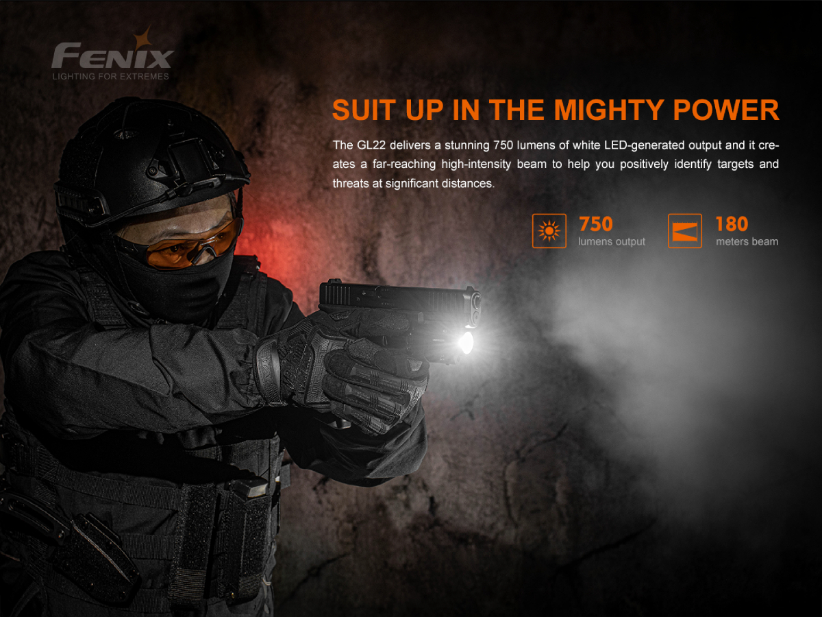 FENIX GL22 TACTICAL LIGHT WITH RED LASER SIGHT OD-A-GL22 asgbox.pl FENIX GL22 TACTICAL LIGHT WITH RED LASER SIGHT - obrazek 4