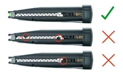 Novritsch SSP2 GBB V1 Gas Magazine, 31 BBs - Black - obrazek 2