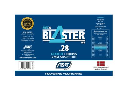 ASG BETA Blaster BBs 0,28g, 3300 BBs - White - obrazek 3