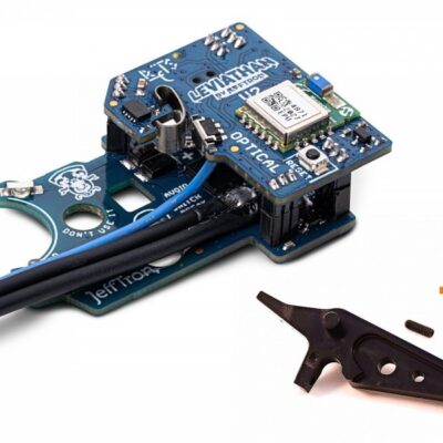 JeffTron LEVIATHAN V2 Optical (rear wired)  plus  CNC FLAT Trigger - Black