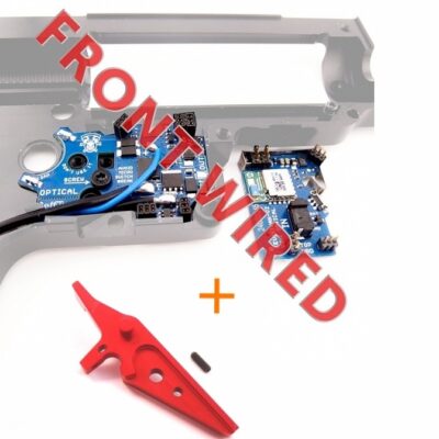 JeffTron LEVIATHAN V2 Optical (Front Wired)  plus  CNC FLAT Trigger - Red