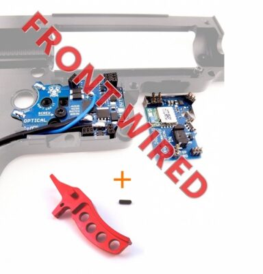 JeffTron LEVIATHAN V2 Optical (Front Wired)  plus  CNC CURVED Trigger - Red