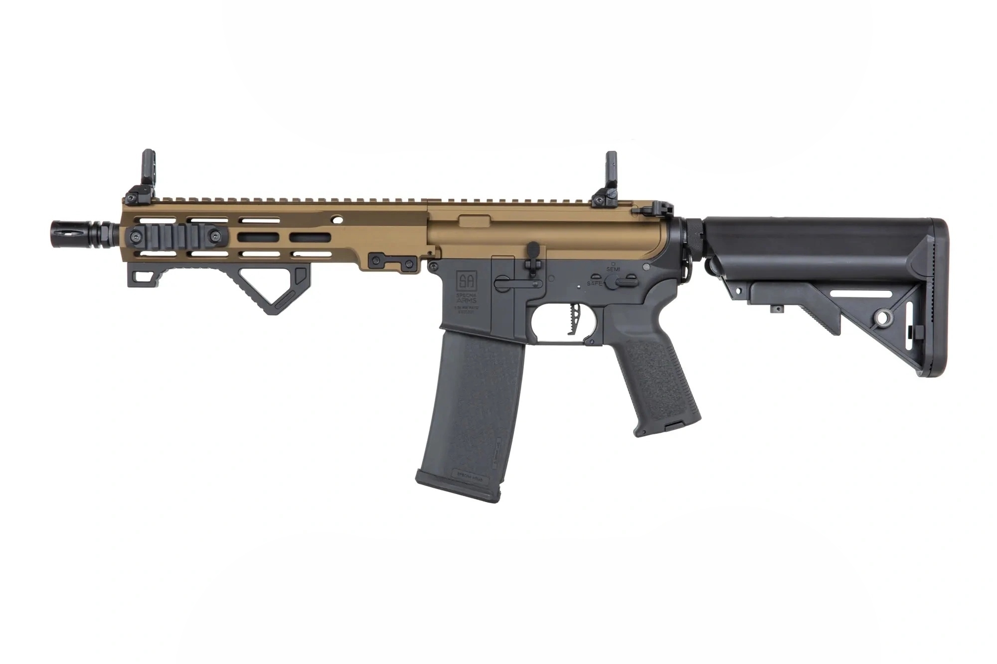 SA M4 CQB M-LOK (SA-P23 Prime(TM) Aster II ETU) with Brushless Motor - Chaos Bronze OD-A-SPARMS270-CHB asgbox.pl SA M4 CQB M-LOK (SA-P23 Prime(TM) Aster II ETU) with Brushless Motor - Chaos Bronze
