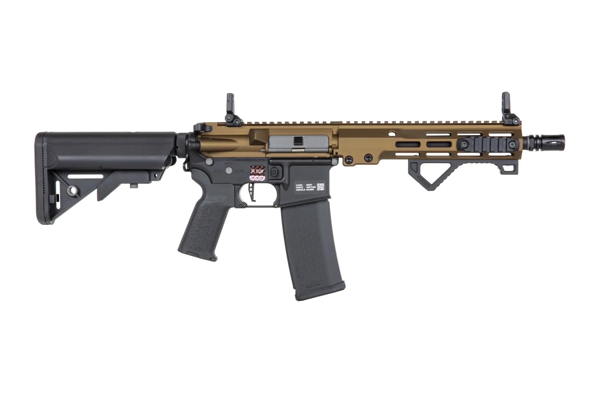 SA M4 CQB M-LOK (SA-P23 Prime(TM) Aster II ETU) with Brushless Motor - Chaos Bronze OD-A-SPARMS270-CHB asgbox.pl SA M4 CQB M-LOK (SA-P23 Prime(TM) Aster II ETU) with Brushless Motor - Chaos Bronze - obrazek 4