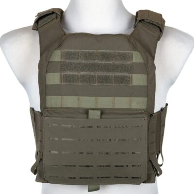 Alternative view of SATAC Tactical Advanced Plate Carrier - Green