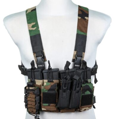 Alternative view of SATAC Chest Rig TACTICAL - Woodland