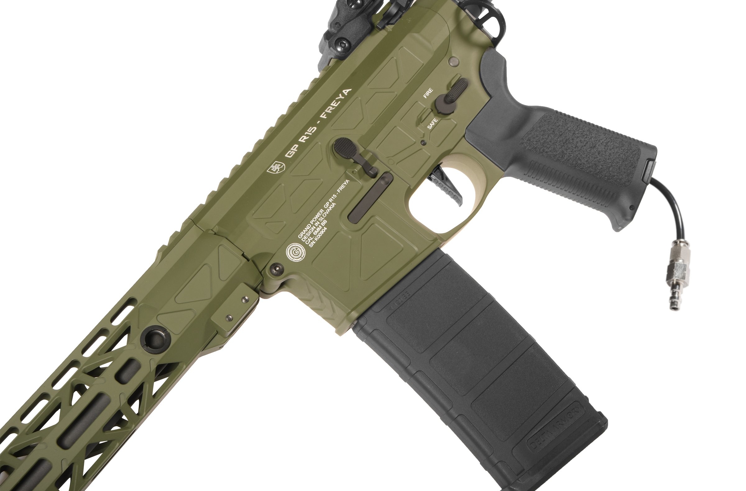 Delta Armory GP FREYA R15 M-LOK 14" HPA Pulsar D, TITAN II - Green OD-A-DA033-OD asgbox.pl Delta Armory GP FREYA R15 M-LOK 14" HPA Pulsar D, TITAN II - Green - obrazek 3