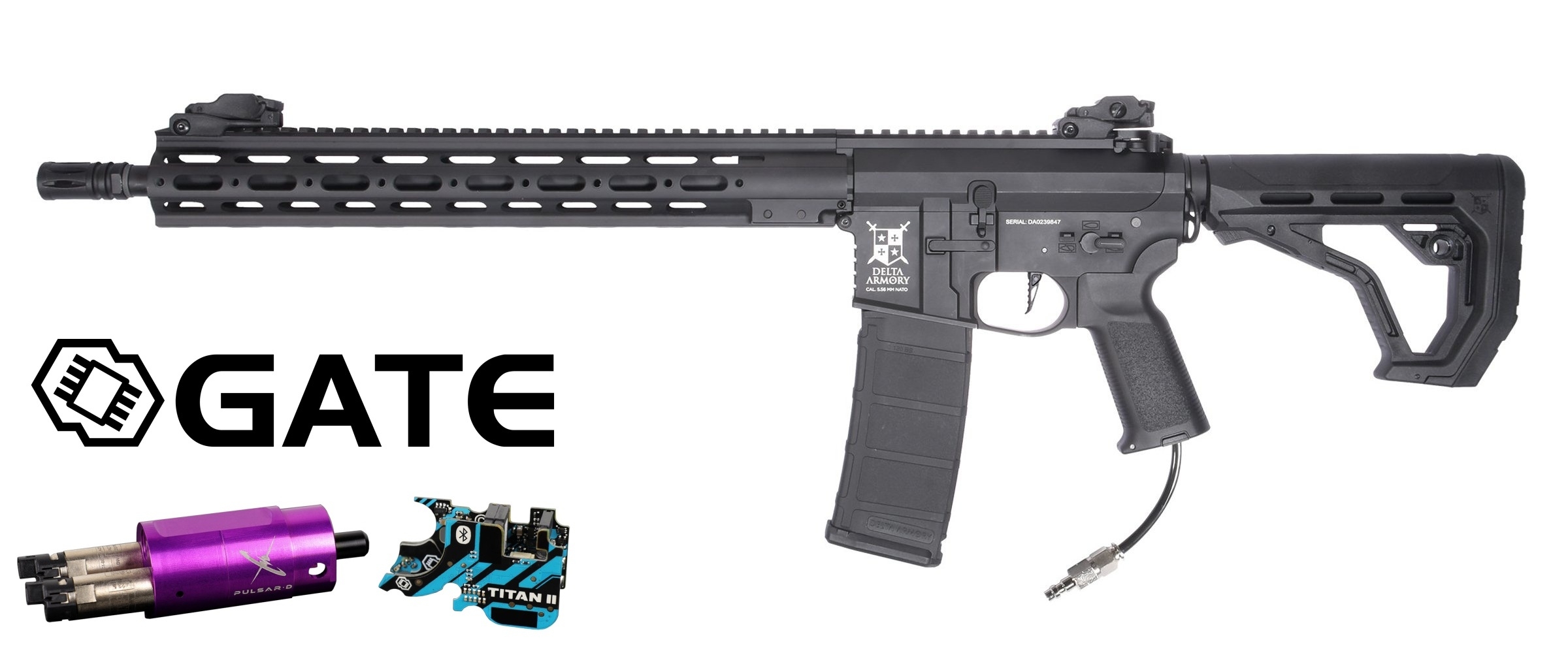 Delta Armory AR15 TEMPEST 2 M-LOK 15,3" EAGLE HPA Pulsar D, TITAN II - Black OD-A-DA036-BK asgbox.pl Delta Armory AR15 TEMPEST 2 M-LOK 15,3" EAGLE HPA Pulsar D, TITAN II - Black