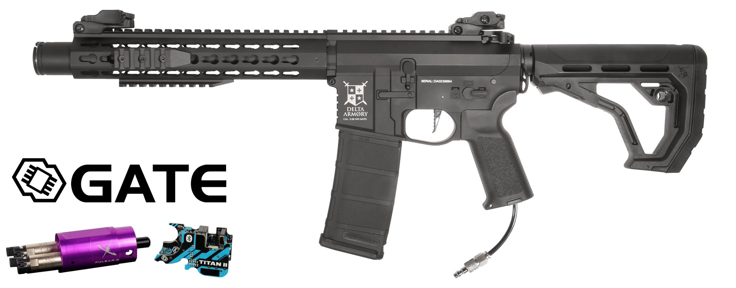 Delta Armory AR15 KeyMod 10" EAGLE HPA Pulsar D, TITAN II - Black OD-A-DA037-BK asgbox.pl Delta Armory AR15 KeyMod 10" EAGLE HPA Pulsar D, TITAN II - Black