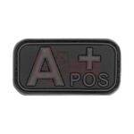 JTG Bloodtype Rubber Patch A Pos Blackops