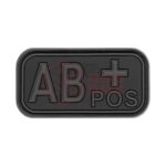 JTG Bloodtype Rubber Patch AB Pos Blackops