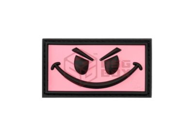 JTG Evil Smile Rubber Patch Pink