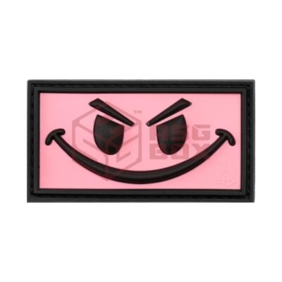 JTG Evil Smile Rubber Patch Pink