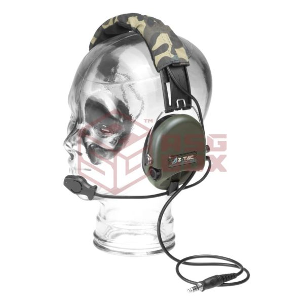 Z-Tactical SRD Headset Military Standard Plug Foliage Green