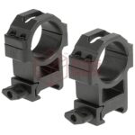 Leapers 30mm CNC Mount Rings High Black