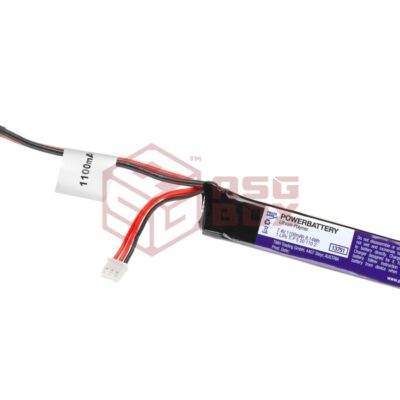 Pirate Arms LiPo 7.4V 1100mAh 20C Stock Tube Type Mini T-Plug