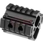 Leapers Triple Rail Shotgun Barrel Mount 5-Slot Black