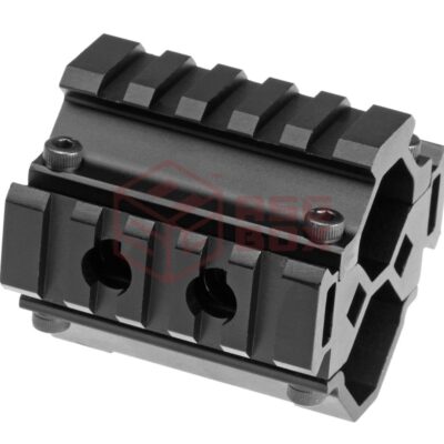 Leapers Triple Rail Shotgun Barrel Mount 5-Slot Black