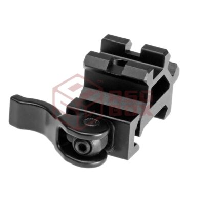 Leapers QD Angle Mount Double Rail 1-Slot Black