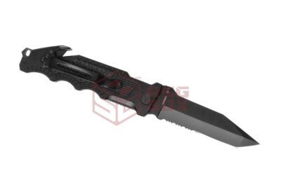 Border Guard SWBG2TS Serrated Tanto Folder Black