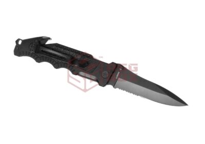 Border Guard SWBG1S Serrated Folder Black