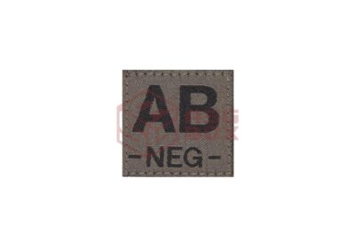 Clawgear AB Neg Bloodgroup Patch RAL7013