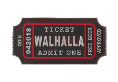 JTG Large Walhalla Ticket Rubber Patch SWAT