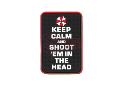 JTG Keep Calm and Shoot Rubber Patch Multicolor