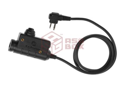 Earmor M51 Tactical PTT Motorola Two Pin Black