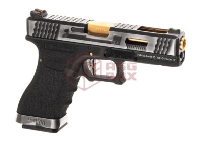 WE G-Force 17 SV Gold Barrel Metal Version GBB Black