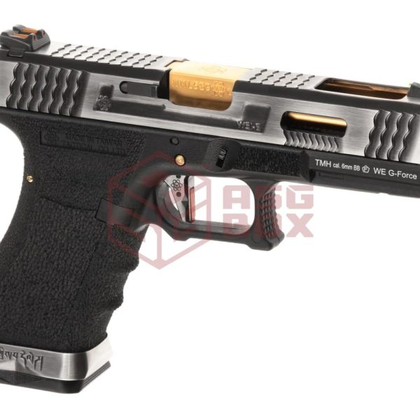 WE G-Force 17 SV Gold Barrel Metal Version GBB Black