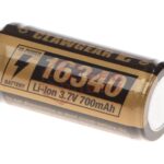 Clawgear 16340 Battery 3.7V 700mAh Black