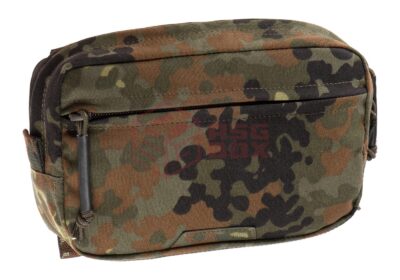 Clawgear Medium Horizontal Utility Pouch Zipped Core Flecktarn