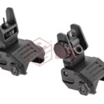 DLG Tactical Low Profile Folding Sight Set Black