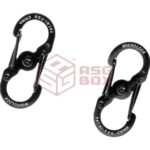 Nite Ize S-Biner Stainless Steel MicroLock 2pcs Black