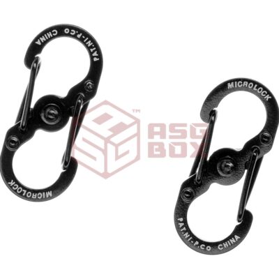 Nite Ize S-Biner Stainless Steel MicroLock 2pcs Black