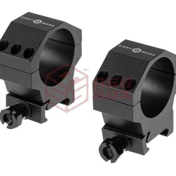Sightmark 34mm Medium Height Picatinny Rings Black