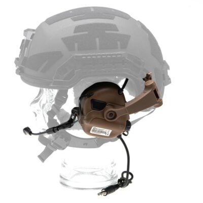 Alternative view of Earmor M32X Plus Hearing Protection Set for ARC Helmet Rails Coyote