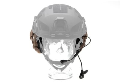 Earmor M32X Plus Hearing Protection Set for ARC Helmet Rails Coyote - obrazek 4